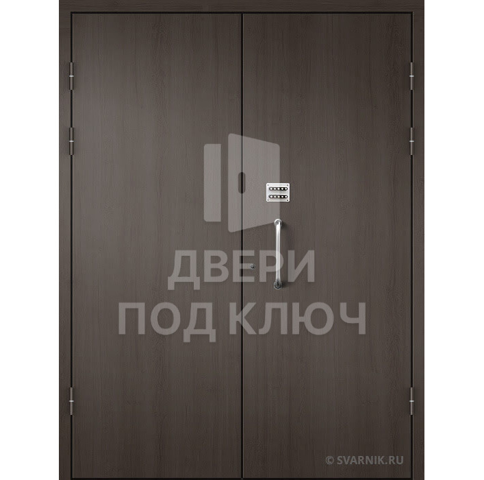 Двухстворчатая дверь с МДФ 10 мм ДПК-13857